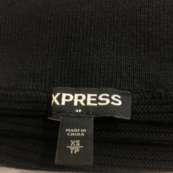 ‼️SOLD‼️Express Two-Piece MIDI Sweater Top & High Waister Skirt, SZ: XS-TP, BLK - Picture 15 of 17